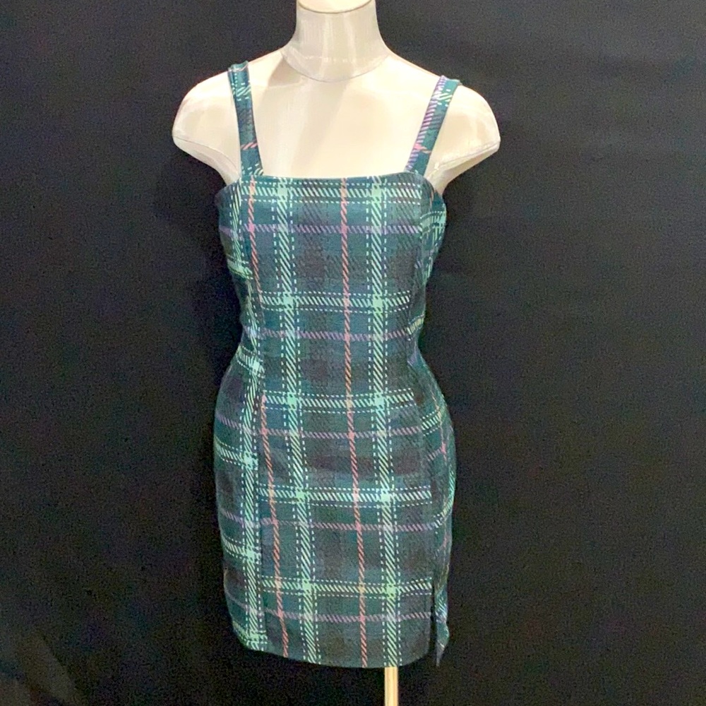Plaid Print Dress